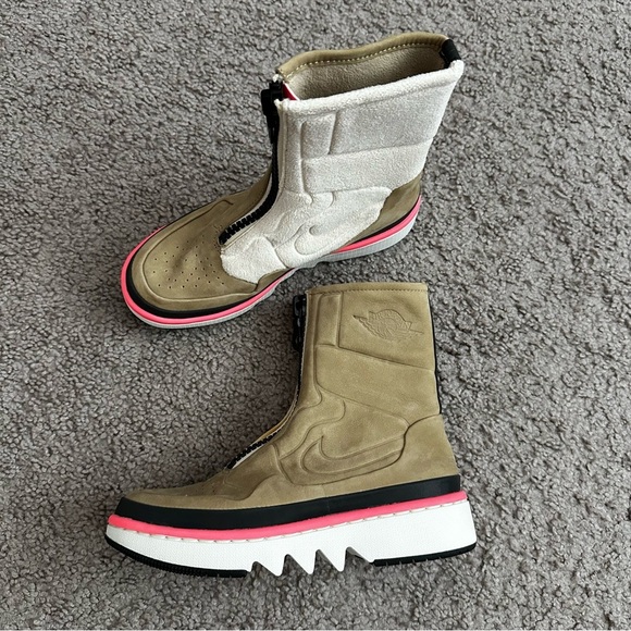 Nike Air Jordan 1 Jester XX Utility Pack Tan Beige Boot Womens 5 - Picture 4 of 12